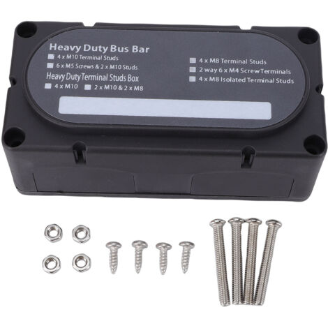 Boîte de Jeu de Barres de Bloc de Distribution à Fusible ANL 750A avec Voyant LED pour Yachts Marins, Structure Modulaire