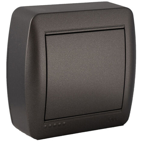 Boîte de jonction dérivation en saillie - Noir graphite - Solera