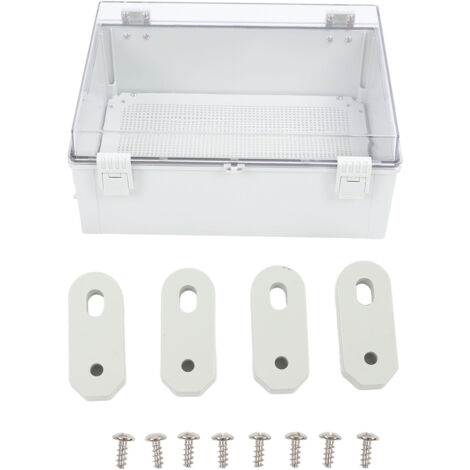 Boîte de jonction électrique 400x300x170mm IP66, boîtier à couvercle transparent étanche