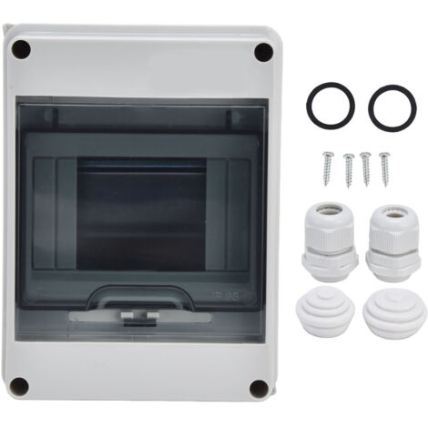 Boîte de jonction étanche 5 entrées en plastique transparent pour extérieur