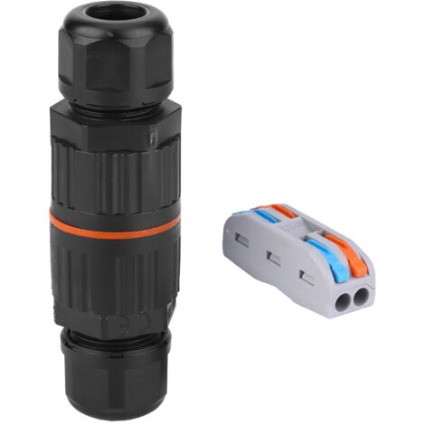 Boîte de jonction étanche IP68, connecteur de câble électrique pour lampe extérieure avec connecteur rapide à 2 broches