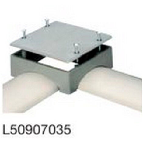 Boite de jonction gris clair 110X110X35mm polyamide special passage de plancher TEHALIT L50907035