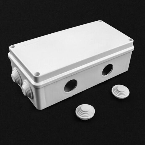 Boîte de jonction, Ip65 en plastique Abs, extérieur étanche, blanc, 200 X 100 X 70 Mm