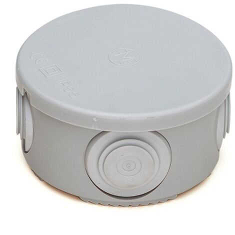 BOÎTE DE JONCTION RONDE IP55 AVEC CÔNES - 74X50