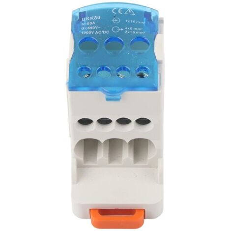 Boîte de Jonction UKK 80A, Panneau de Distribution Rail DIN pour Électricité, Universelle