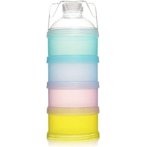 Boîte de lait en poudre amovible de grande capacité pour voyager en couleur multicouche portable pour bébé