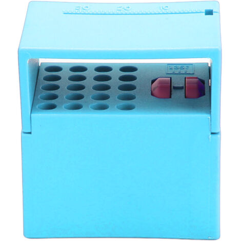 Boîte de Nettoyage Autoclavable pour Instruments Endodontiques, Porte-Limes Dentaires avec Échelle de Mesure Bleu Clair