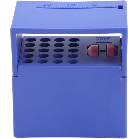 Boîte de Nettoyage Autoclavable pour Instruments Endodontiques, Porte-Limes Dentaires avec Échelle de Mesure Bleue