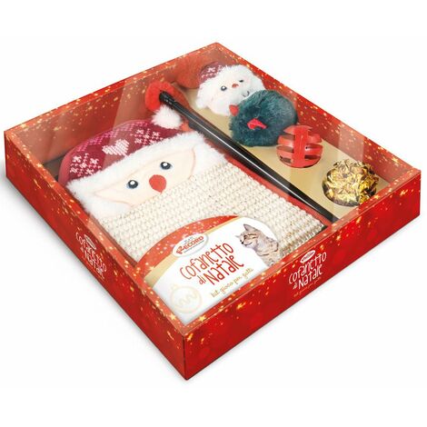 Boîte de Noël pour chats avec jeux