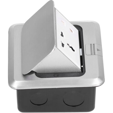 Boîte de Prise Électrique Escamotable Étanche 250V 13A pour Cuisine et Bureau
