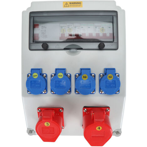 Boîte de prise industrielle 2 cœurs 220-250V 5 cœurs 380-415V, disjoncteurs C16 C32, boîte de Distribution d'énergie