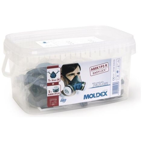 Boîte de protection respiratoire 743202 1x700201, 2xA1B1E1K1P3 Filtre 943001
