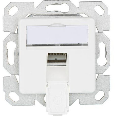 Boite de raccordement AMJ45 8 K Up/50 Cat. 6A(IEC) blanc alpin 1 piece BG