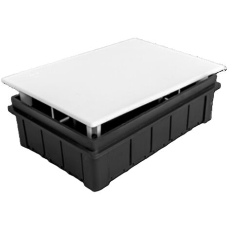 Boîte de Raccordement et de Dérivation Encastrable C36 avec Pince en Plastique 170x110x50 mm Blanc