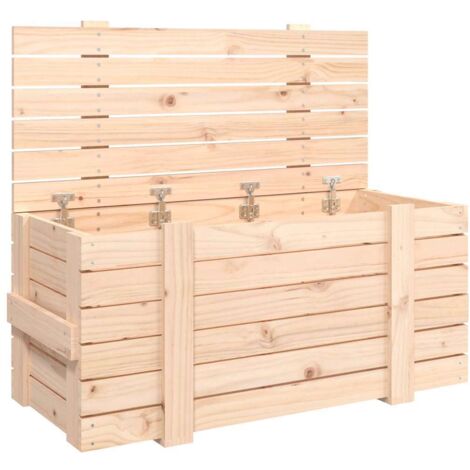 Boîte de rangement 91x40,5x42 cm Bois massif de pin CFW684562