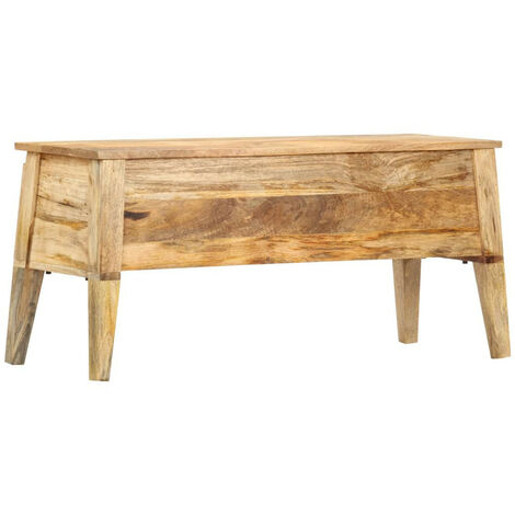 Boîte de rangement 99x35x48 Bois de manguier solide