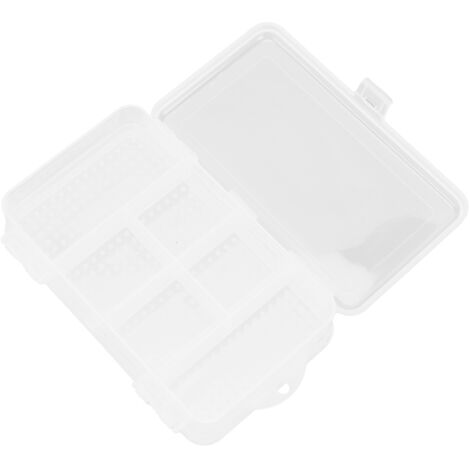 Boîte de Rangement à Compartiments Transparente pour Perles et Strass