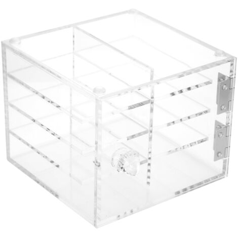 Boîte de rangement acrylique 8 étages pour extensions de cils faux, étui cosmétique maquillage