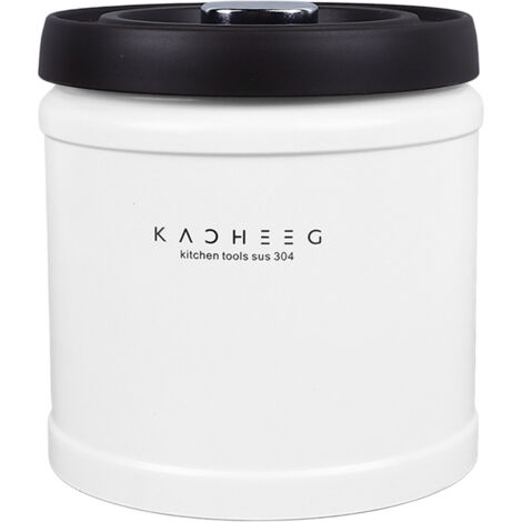 Boîte de Rangement Airtight en Acier Inoxydable pour Café, Thé, Céréales, Sucre - 1600ml