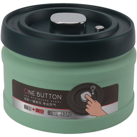Boîte de Rangement Alimentaire Acier Inoxydable 750ML Étanche pour Café, Thé, Céréales, Sucre - Système de Vide par Pression