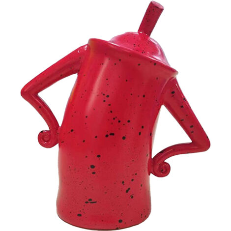 Boîte de Rangement Alimentaire Élégante en Résine pour Café, Bijoux et Décoration Maison Rouge