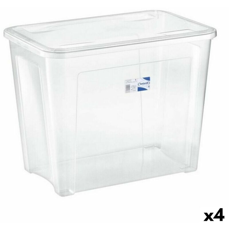 Tontarelli - Boîte de rangement de avec couvercle combi 8035655000ean 67 l 59 x 39 x 46 cm (4 pièces)