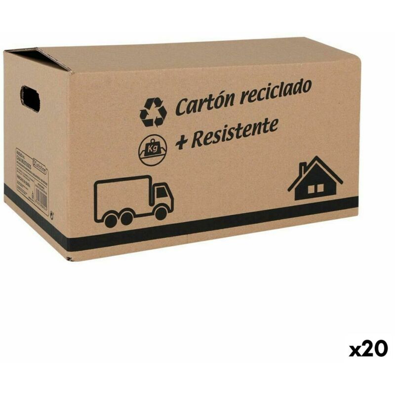Boîte de rangement avec couvercle Confortime carton 40 x 25 x 20 x 20 cm (20 pièces)