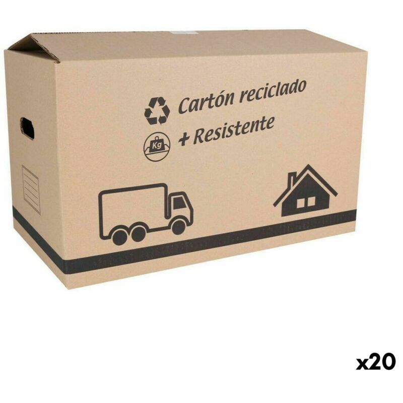 Boîte de rangement avec couvercle Confortime carton 50 x 29 x 30 cm (20 pièces)