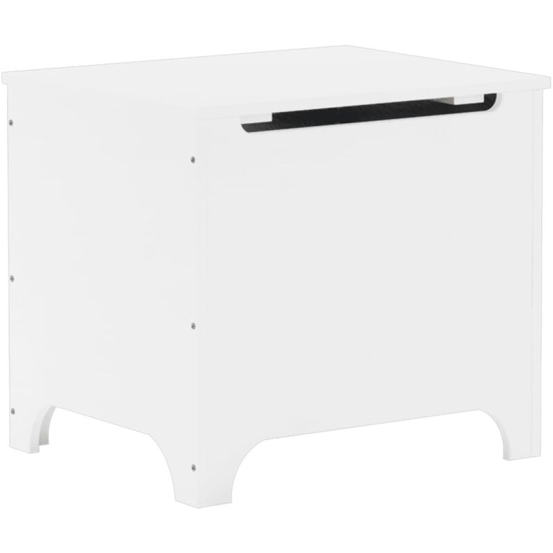 Boîte de rangement avec couvercle rana blanc bois massif de pin - Vidaxl