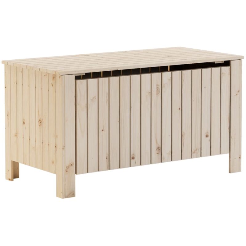 Boîte de rangement avec couvercle rana bois massif de pin - Vidaxl