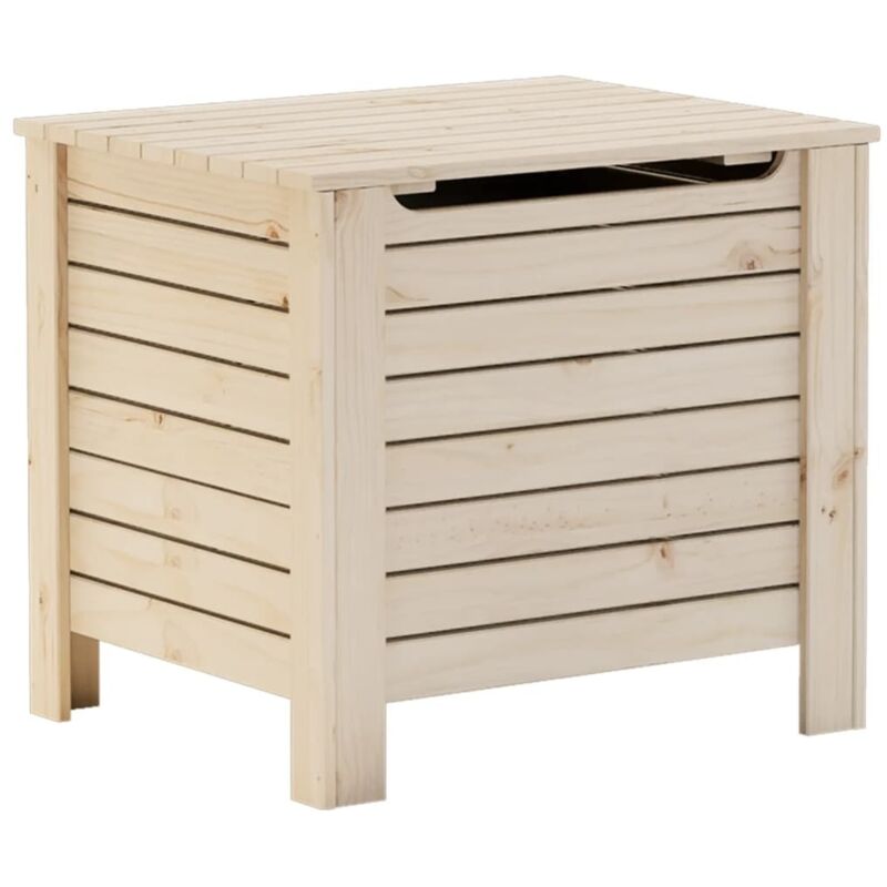 Boîte de rangement avec couvercle rana bois massif de pin - Vidaxl