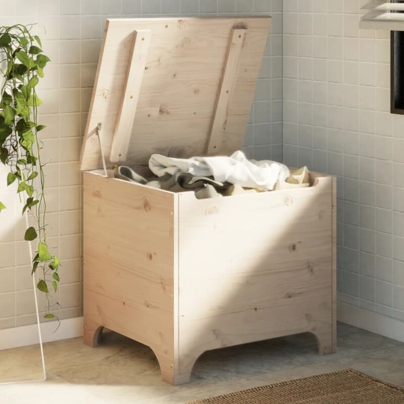 Vidaxl - Boîte de rangement avec couvercle rana bois massif de pin