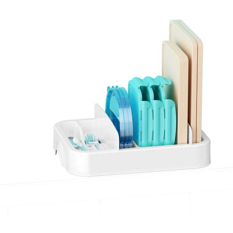 Boîte de rangement avec couvercle réglable pour récipient alimentaire, adaptée au rangement des armoires de cuisine,
