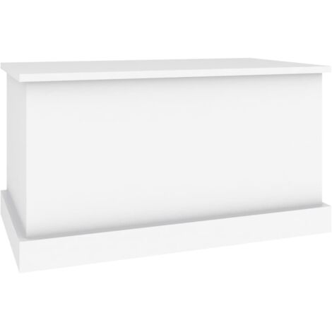 Boîte de rangement blanc 70x40x38 bois d'ingénierie