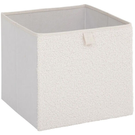 Boîte de Rangement "Bouclette" 31x31cm Blanc