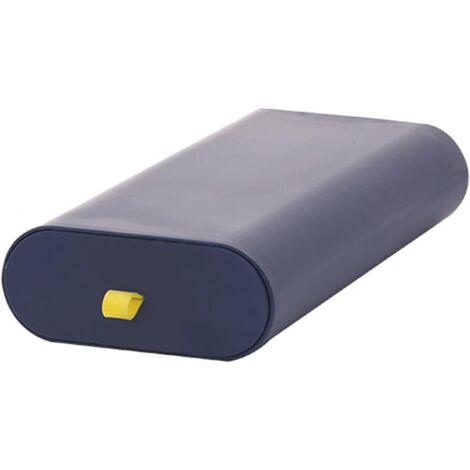 Boîte de rangement cachée autocollante sous la table (bleu, L)
