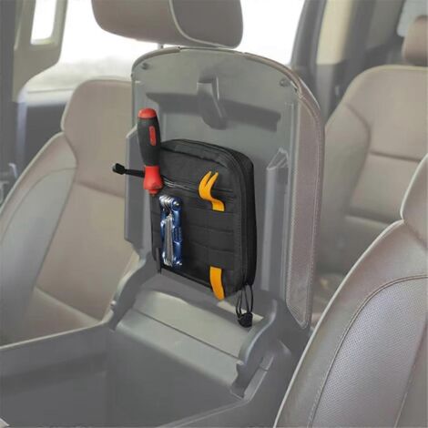 Boîte de rangement cachée pour accoudoir de voiture, sac organisateur pour noir