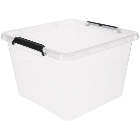 5FIVE Boite de rangement carrée 32L clip - Five