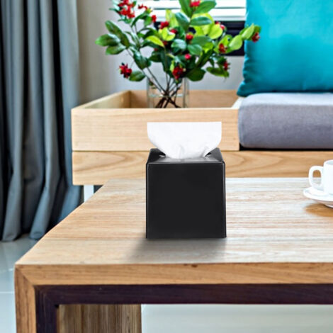 Boîte de Rangement Carrée en Plastique Multifonction pour Salon, Salle de Bain, Cuisine et Voiture