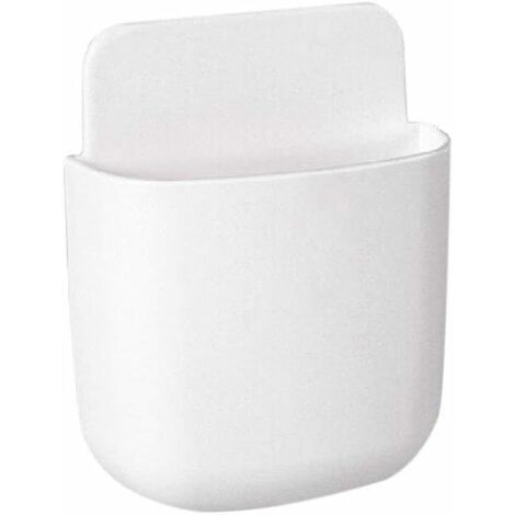 Boîte de Rangement Climatiseur TV Télécommande de Stockage Support à conteneur Mural Organisateur Mounted(blanche) GrooFoo