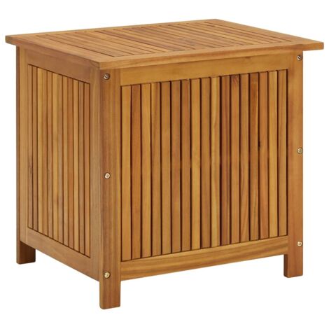 Boîte de rangement  Coffre de rangement de jardin 60x50x58 cm Bois d'acacia solide MCYMH173699