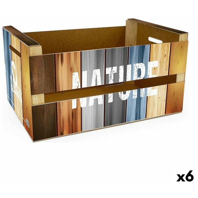 Confortime - Boîte of storage nature (6 pièces) (36 x 26,5 x 17 cm)