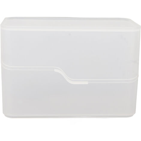 Boîte de Rangement Cosmétique avec Couvercle, Organisateur Anti-Poussière pour Maquillage et Soins de la Peau