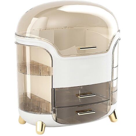 Boîte de rangement cosmétique de bureau grande capacité A--