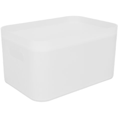Boîte de Rangement Cosmétique de Bureau pour Salon de Beauté - Organisateur Grand Blanc