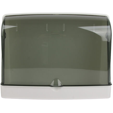 Boîte de Rangement Cosmétique Murale Anti-Poussière, Organisateur Maquillage sans Perçage pour Salle de Bain, Blanc