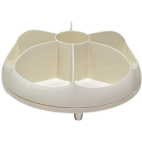 Boîte de rangement cosmétique rotative, organisateur de bureau élégant pour produits de soin, étagère multifonctionnelle