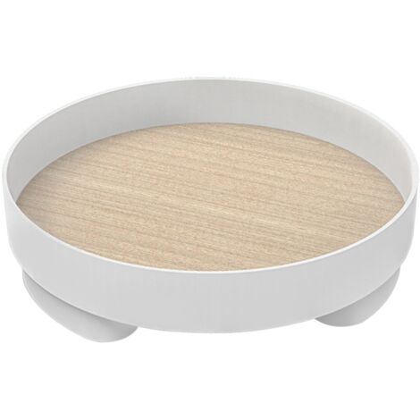 Boîte de Rangement Cosmétique Style Nordique avec Grand Plateau en Bois pour Bureau Maison - Élégante et Pratique