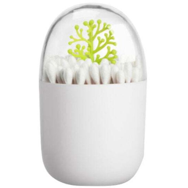 Boîte de rangement créative polyvalente en forme d'animal et de plante, boîte de rangement pour cure-dents, cosmétiques, coton-tige, petit pot de