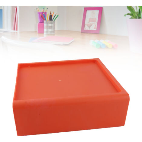 [Boîte de rangement de bureau] avec design à tiroir et forte capacité portante - Organiseur de bureau et boîte de rangement pour stylos et petits objets orange